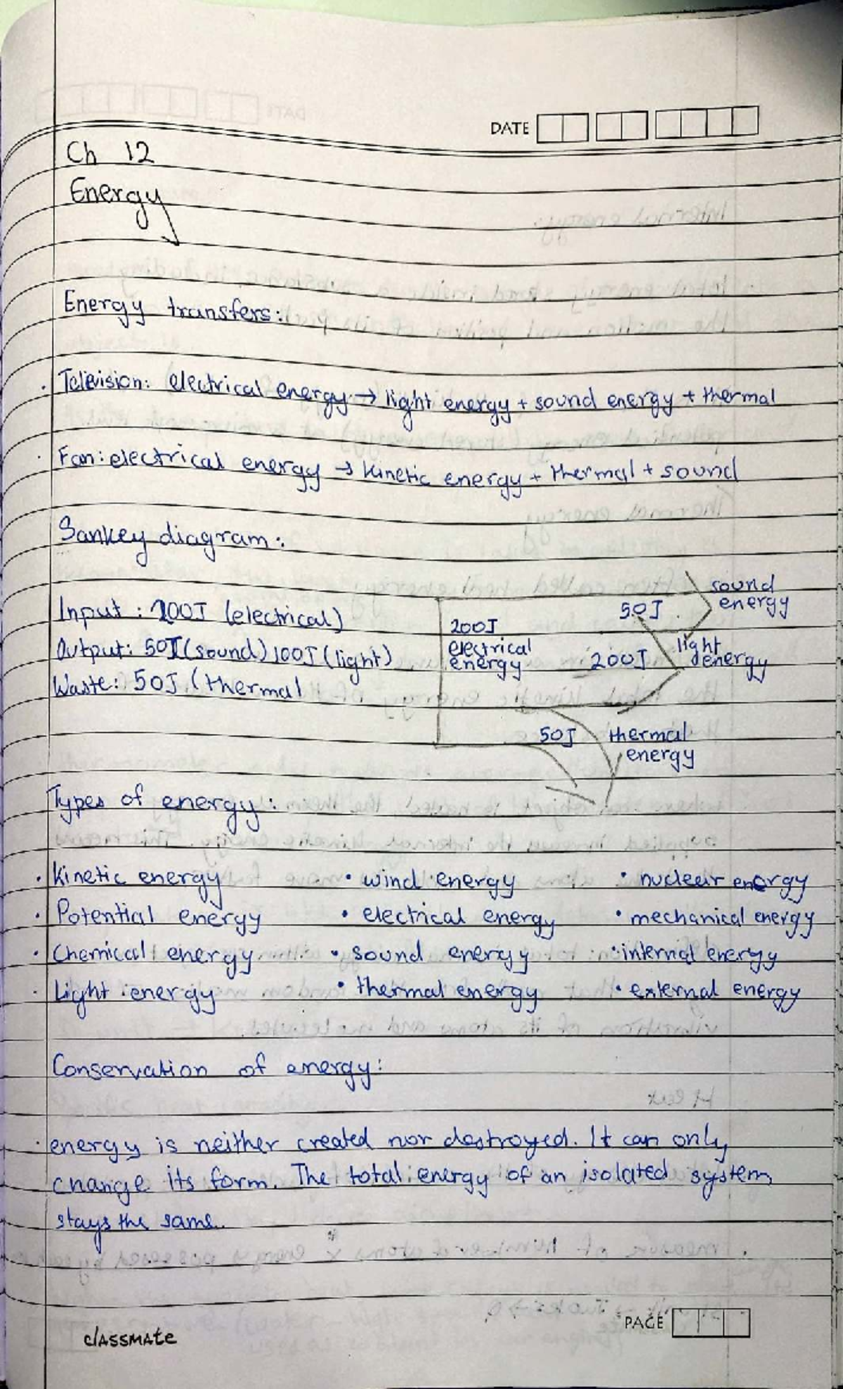 Physics Notes - Grade 8 - Term 1: Energy, Waves, and Earth Science ...