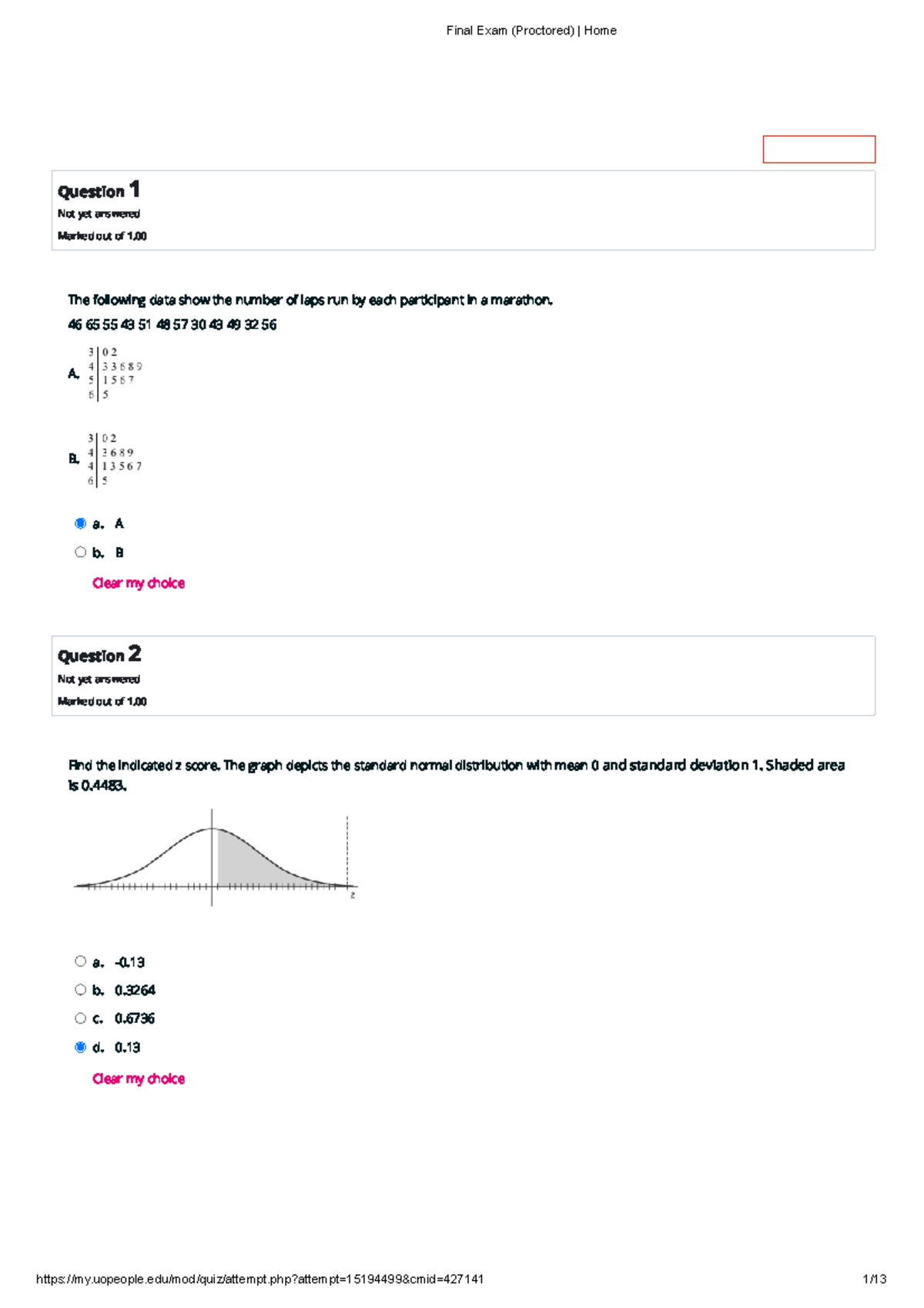 MATH 1280 Final Exam Study Questions & Solutions - Studocu