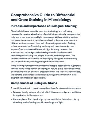 Gram Staining - Study Notes & Assignments - Studocu