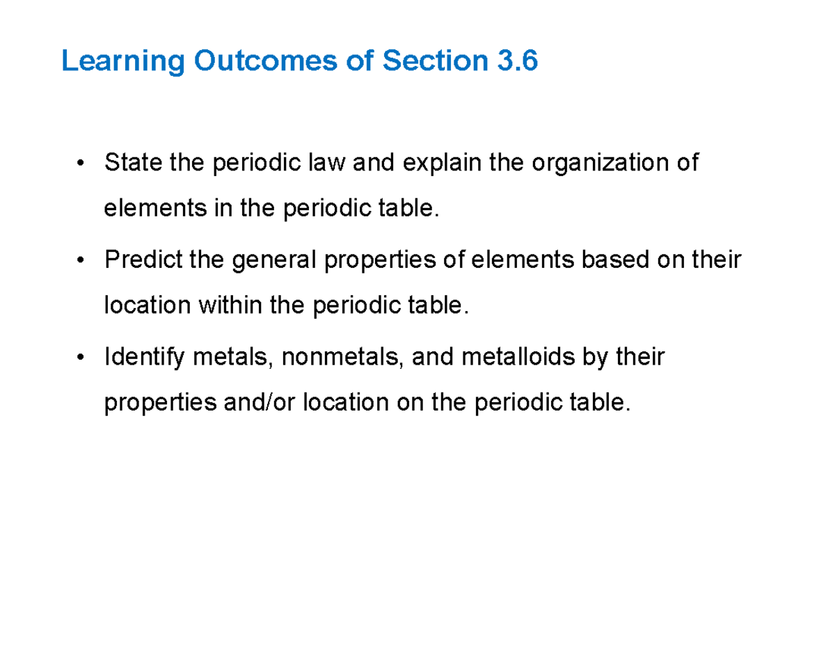 Chemical Bonds and Trends in Atomic Properties: CHM101 Lecture Notes ...