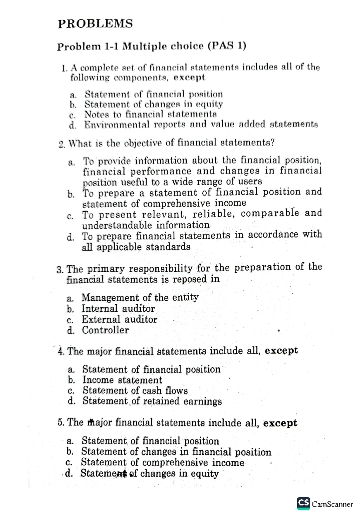 ACCT 101: Act 3 Financial Position & Analysis Questions - Studocu