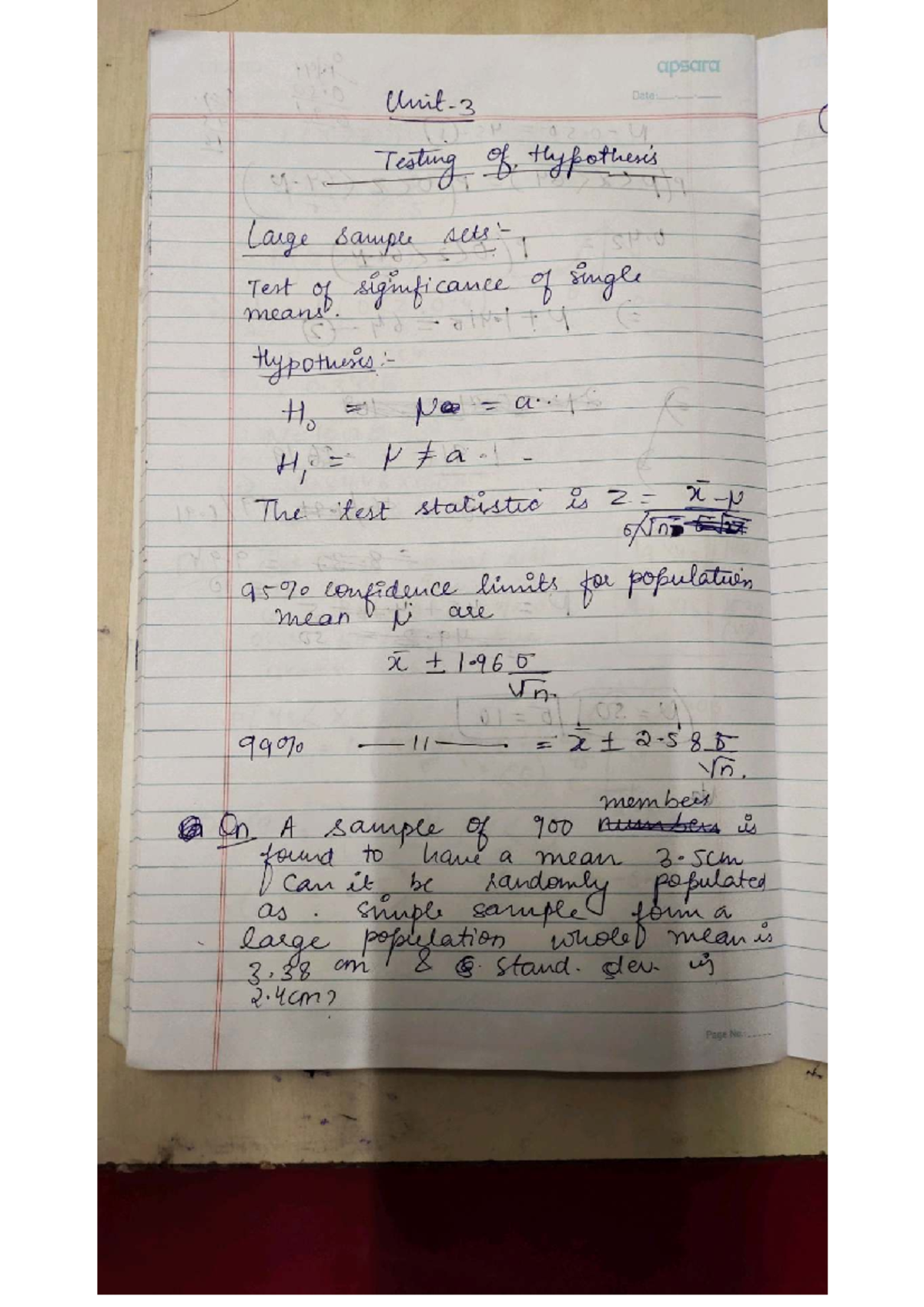 Testing Hypothesis: Large Sample Tests for Means & Proportions (Maths ...