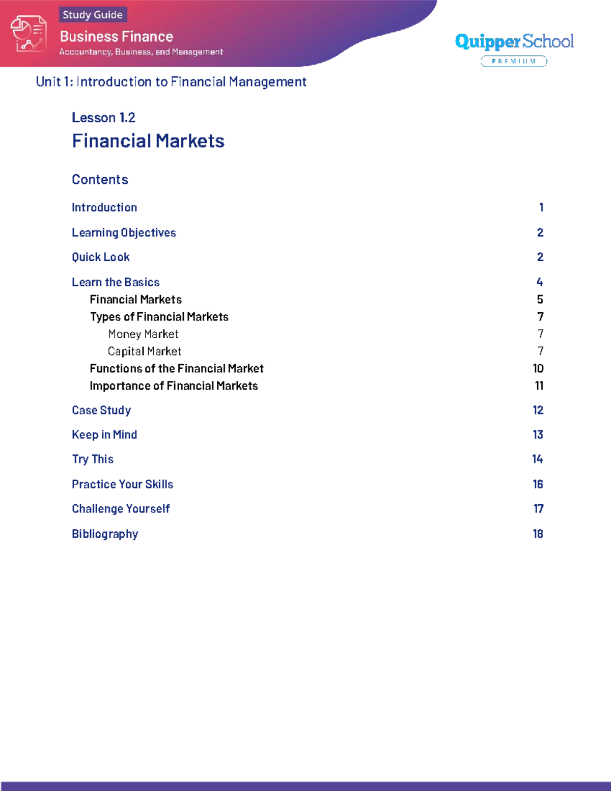 BF SG 12 Q3 0102 - Financial Management Unit 1: Lesson 1.2 on Financial ...