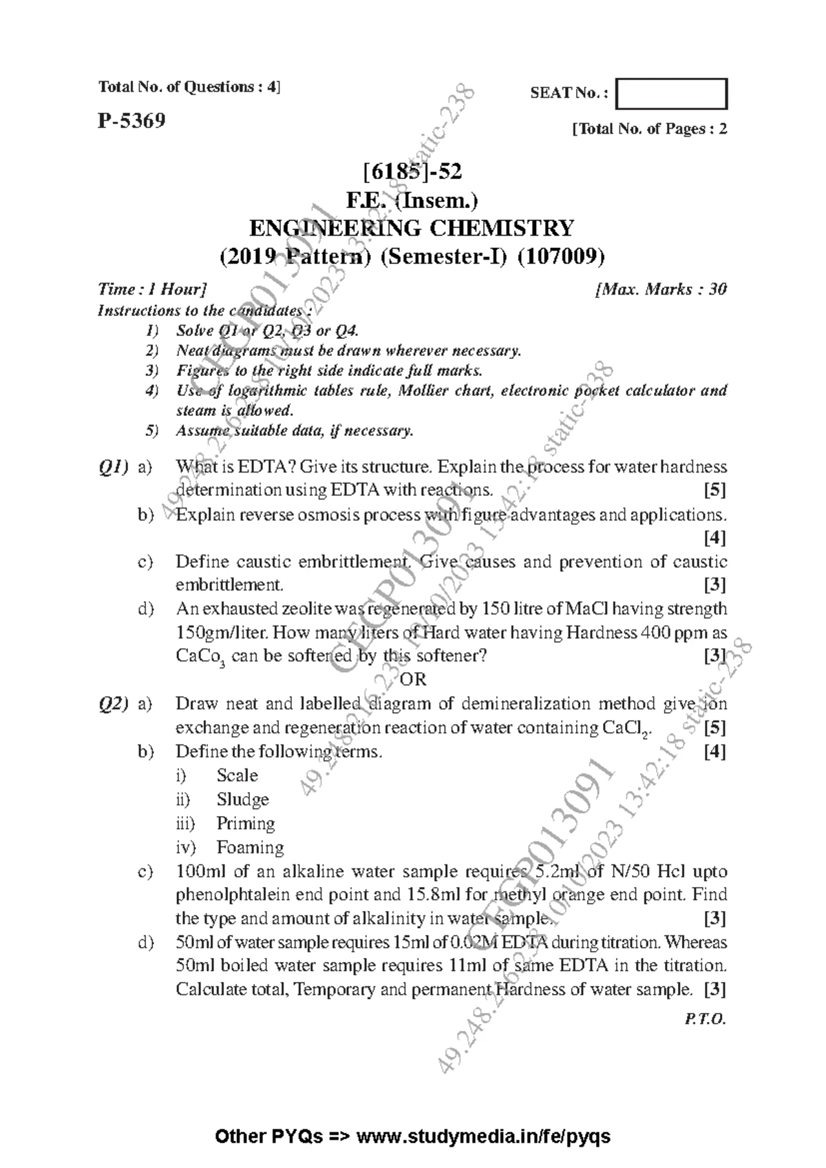 BXE FE Basic Electronics Engineering Exam Paper (Nov-Dec 2019) - Studocu