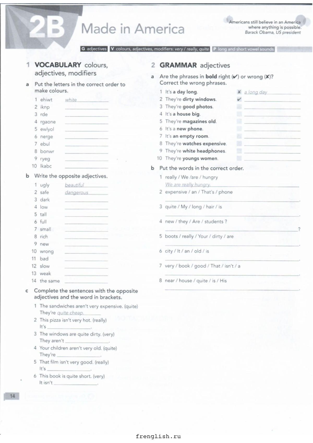 English File 4th Edition: Elementary Workbook Chapter 2B Notes - Studocu