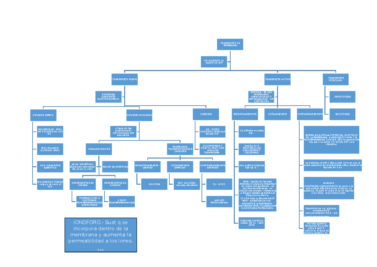 TST Membrana: Transporte de Membrana y Gasto de ATP - Studocu