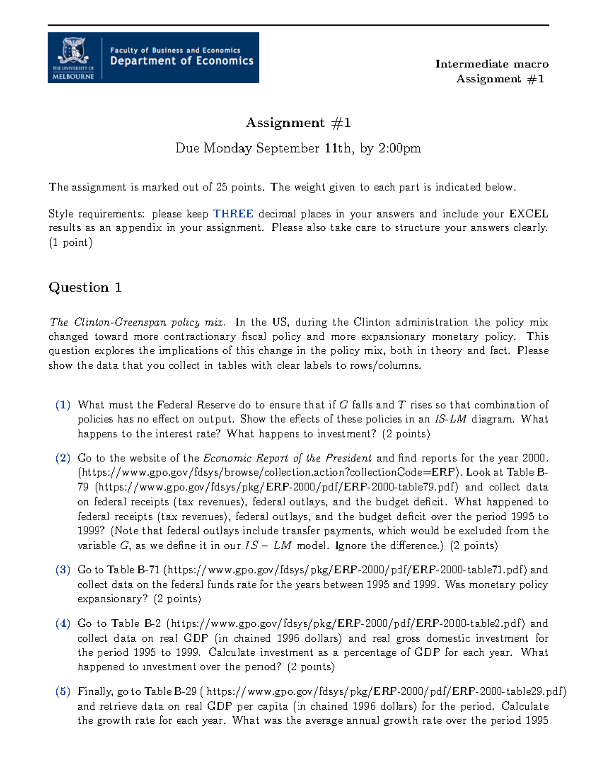 Intermediate Macro Assignment #1 Analysis and Insights - Studocu