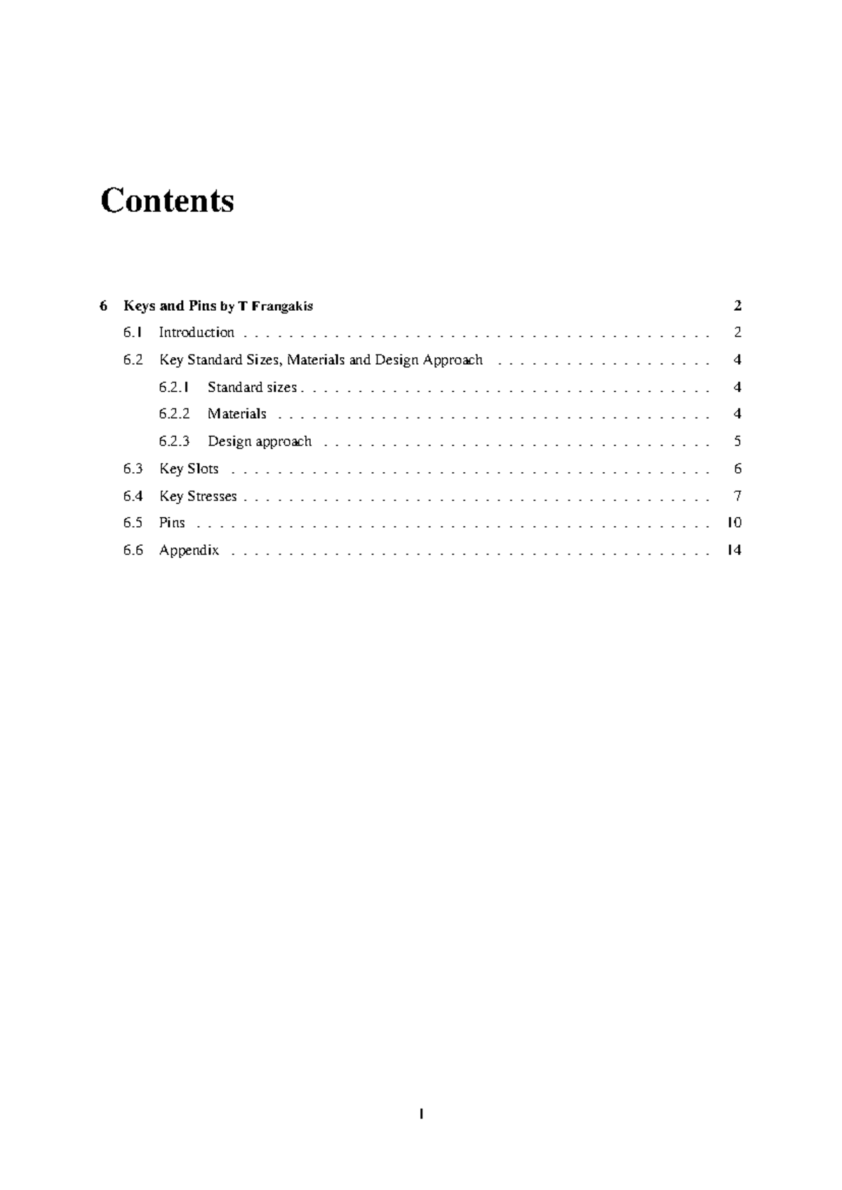 6. Keys and Pins (ENG 101) - Class Notes and Overview - Studocu