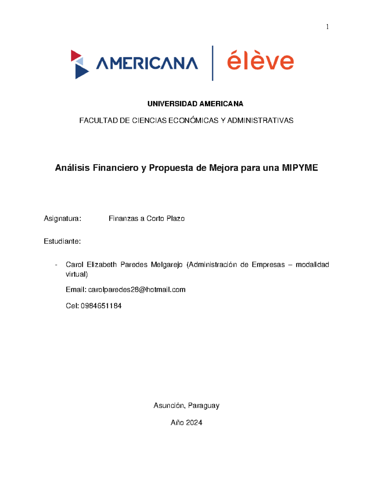 Análisis Financiero y Propuesta de Mejora para MIPYMEs - Finanzas a ...