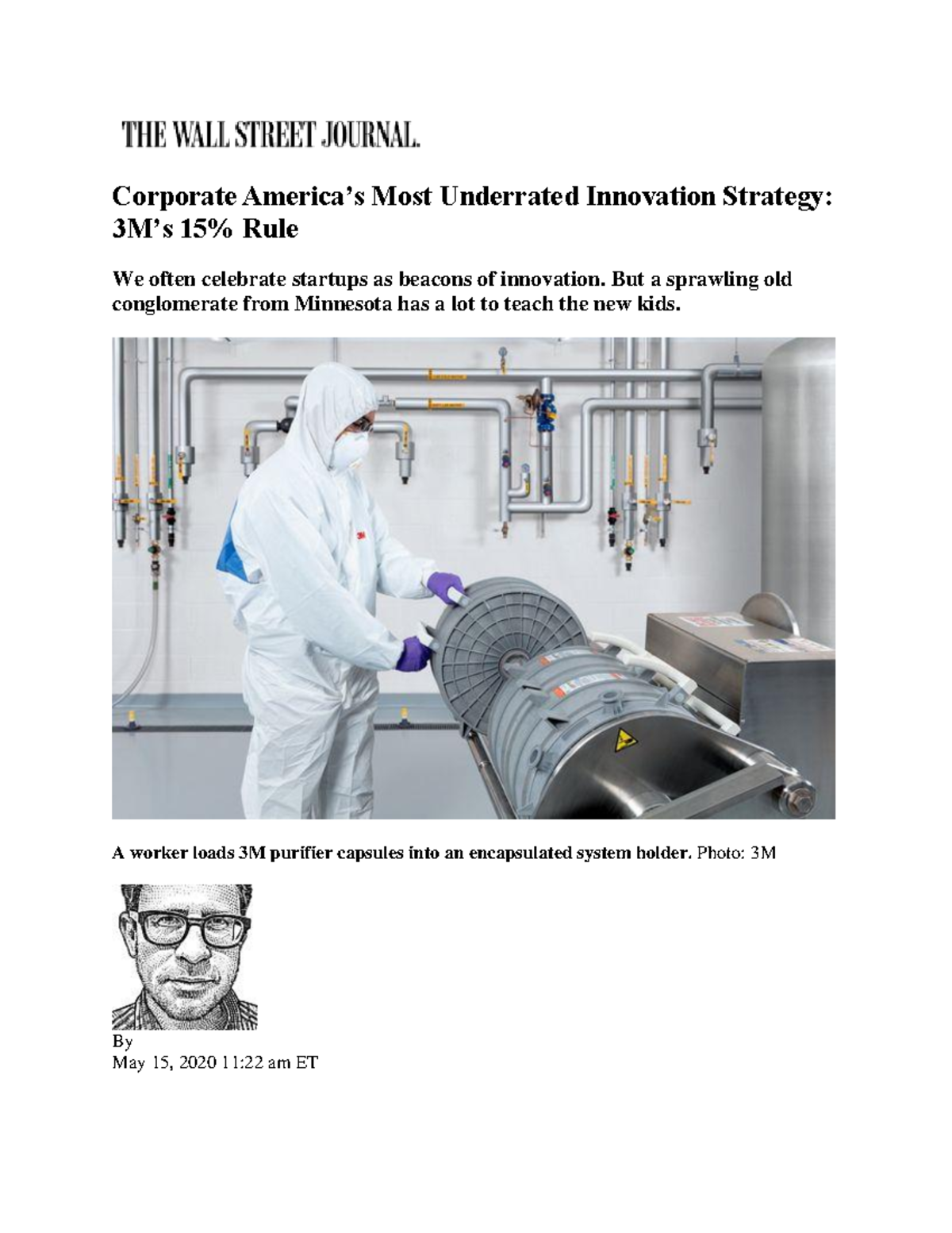 3M's 15% Rule: A Case Study in Corporate Innovation Strategies - Studocu