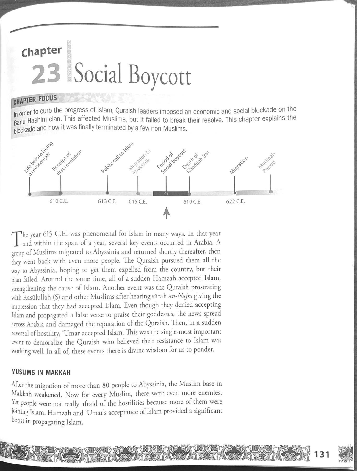 Chapter 23: The Social Boycott Against Banu Hashim and Its Impact - Studocu