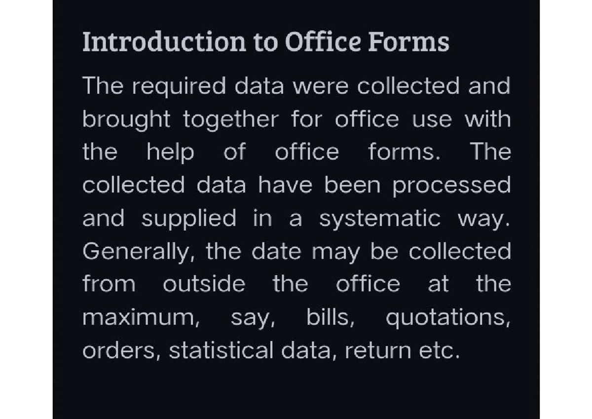 Office Management: Understanding Office Forms and Their Importance ...