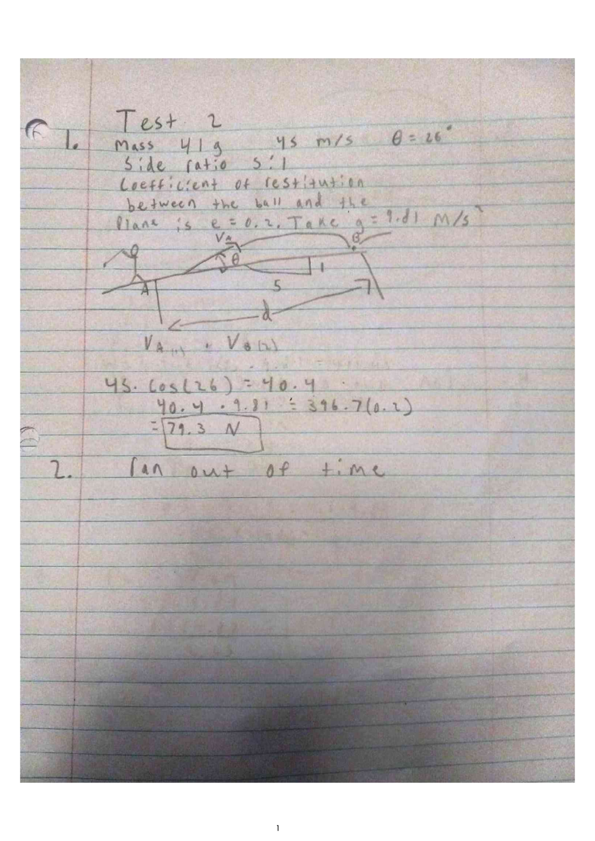 Test 2 notes for course code 20250408: Physics concepts and ...