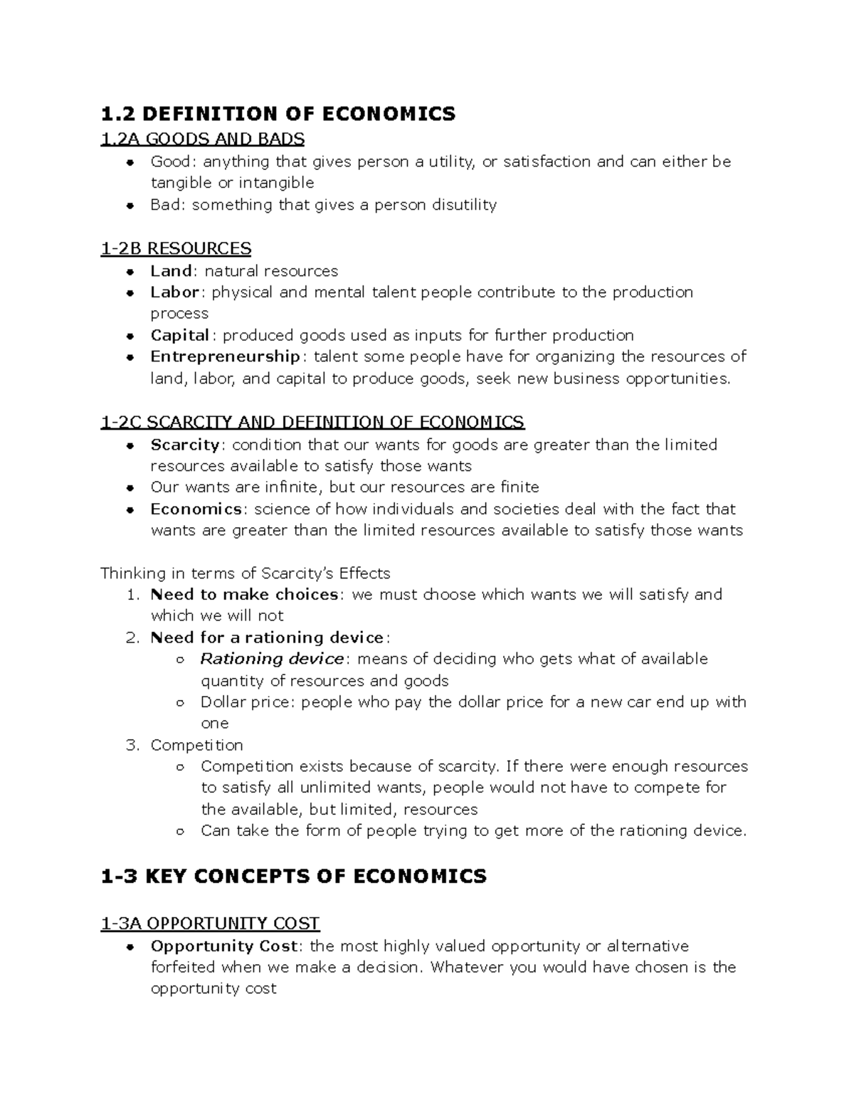 Economics 101: Understanding Goods, Scarcity, and Opportunity Costs ...