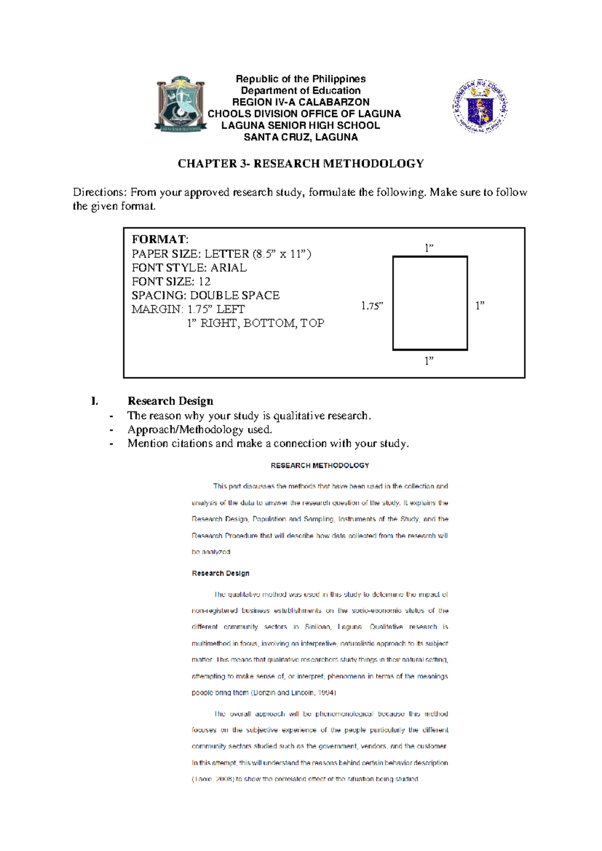 PR1 Research Methodology Chapter 3: Qualitative Study Design - Studocu
