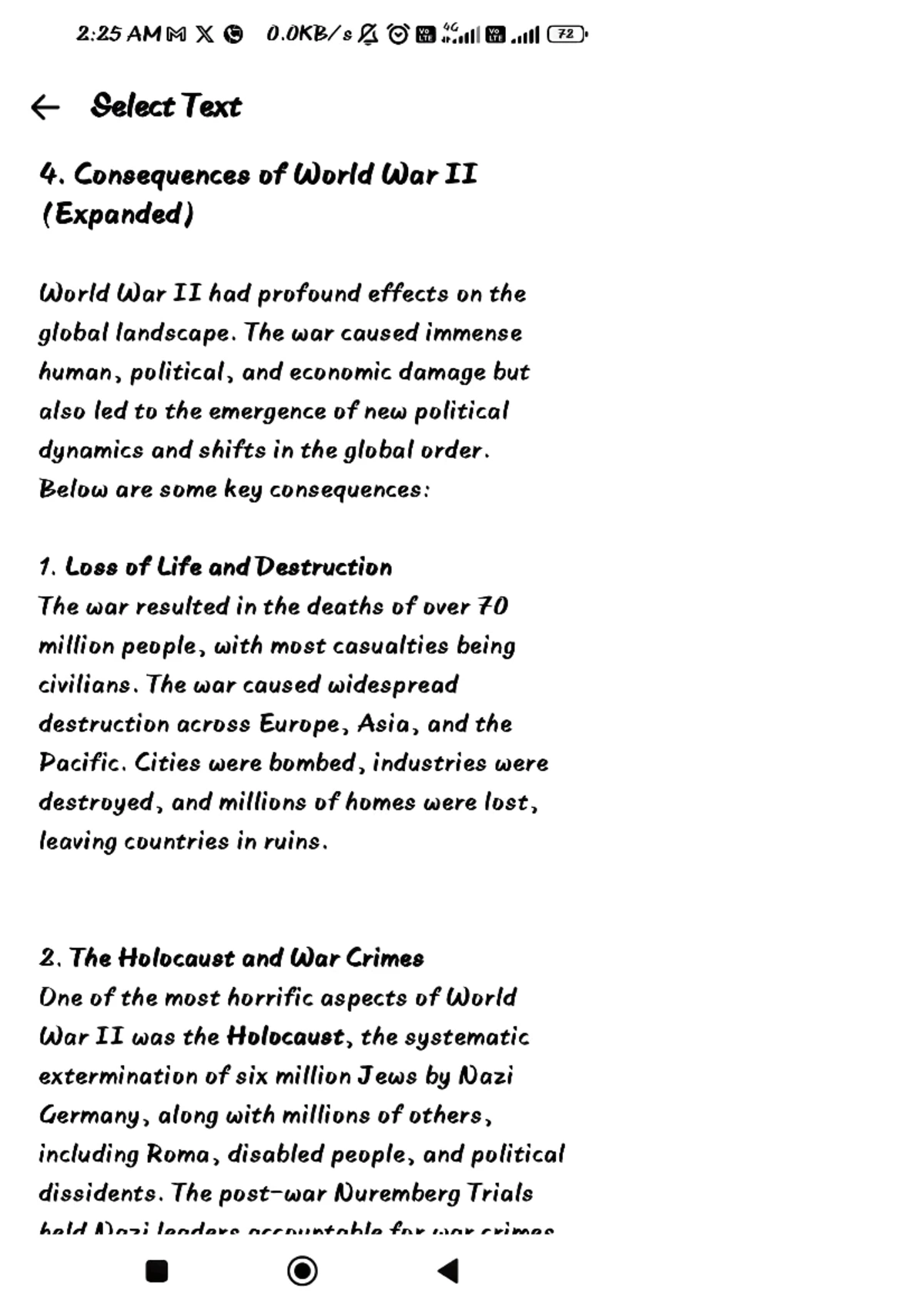 Wh 4 - Notes - 2:08 AMO ¢ Select Text 3/s l 5 Fascism in Italy and ...