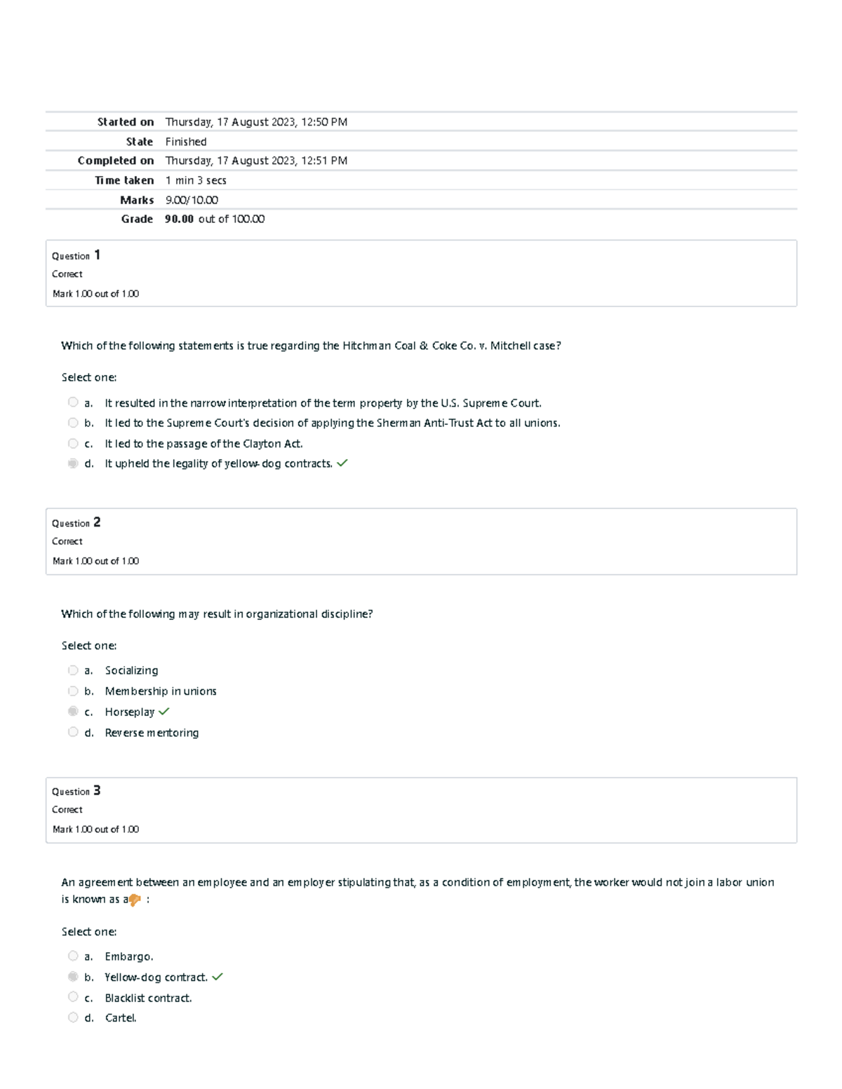 Final Quiz 2 (HR) - Key Concepts and Case Studies Exam Review - Studocu