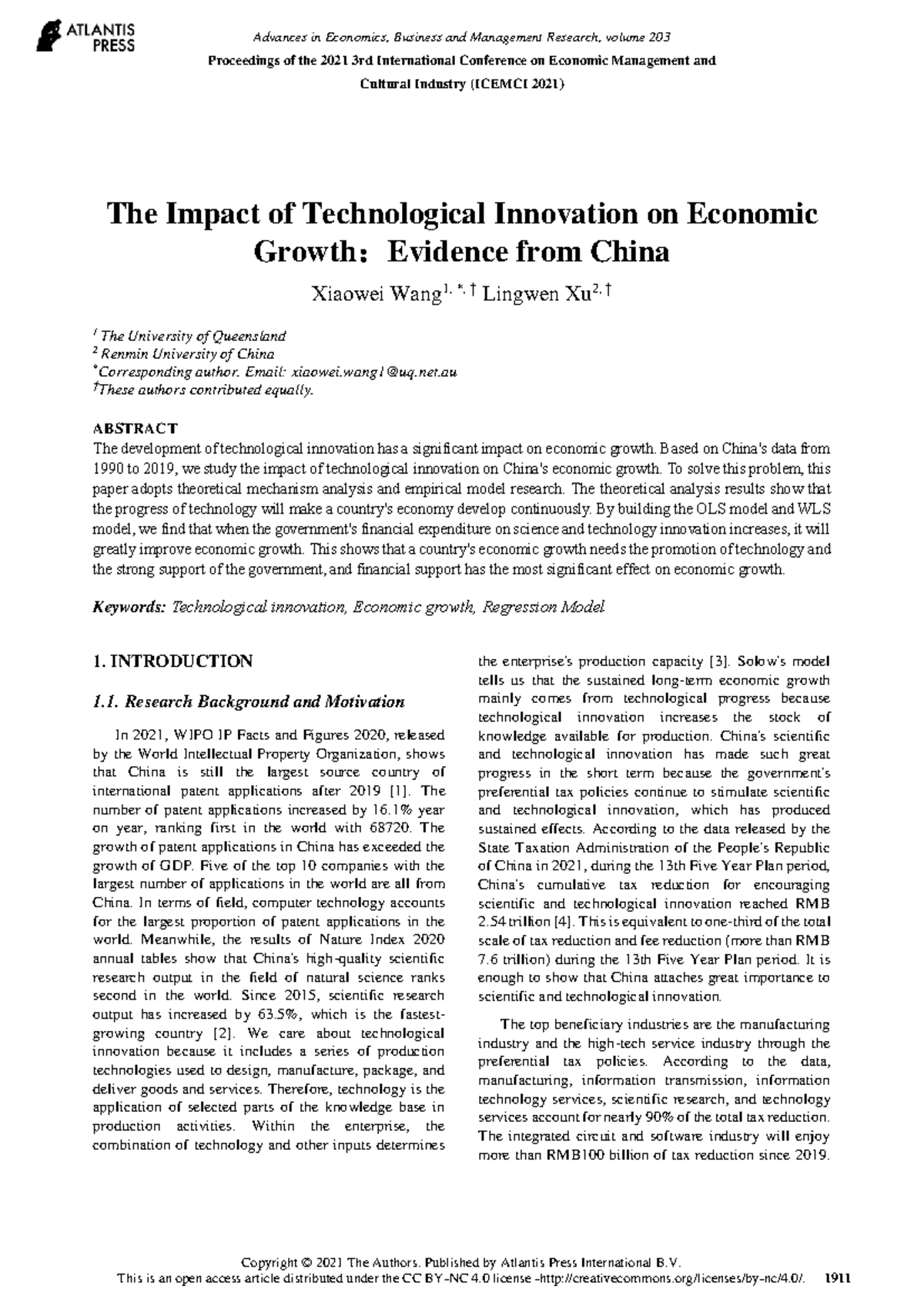 125966293 - The Impact of Tech Innovation on China's Economic Growth ...