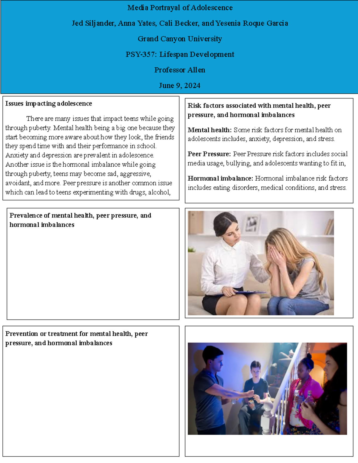 Media portrayal of adolescence flyer - Media Portrayal of Adolescence ...