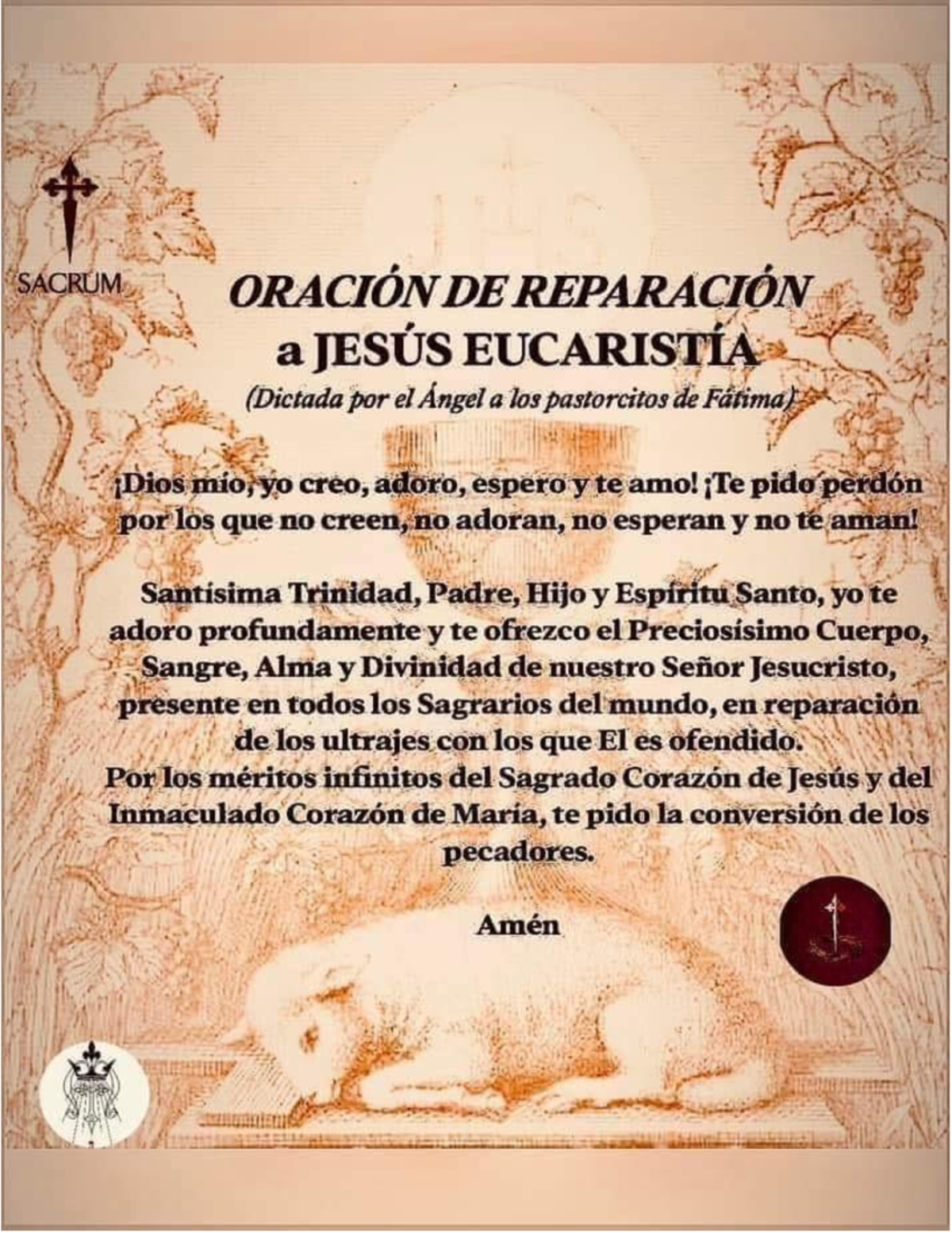 A sacred prayer for inner peace