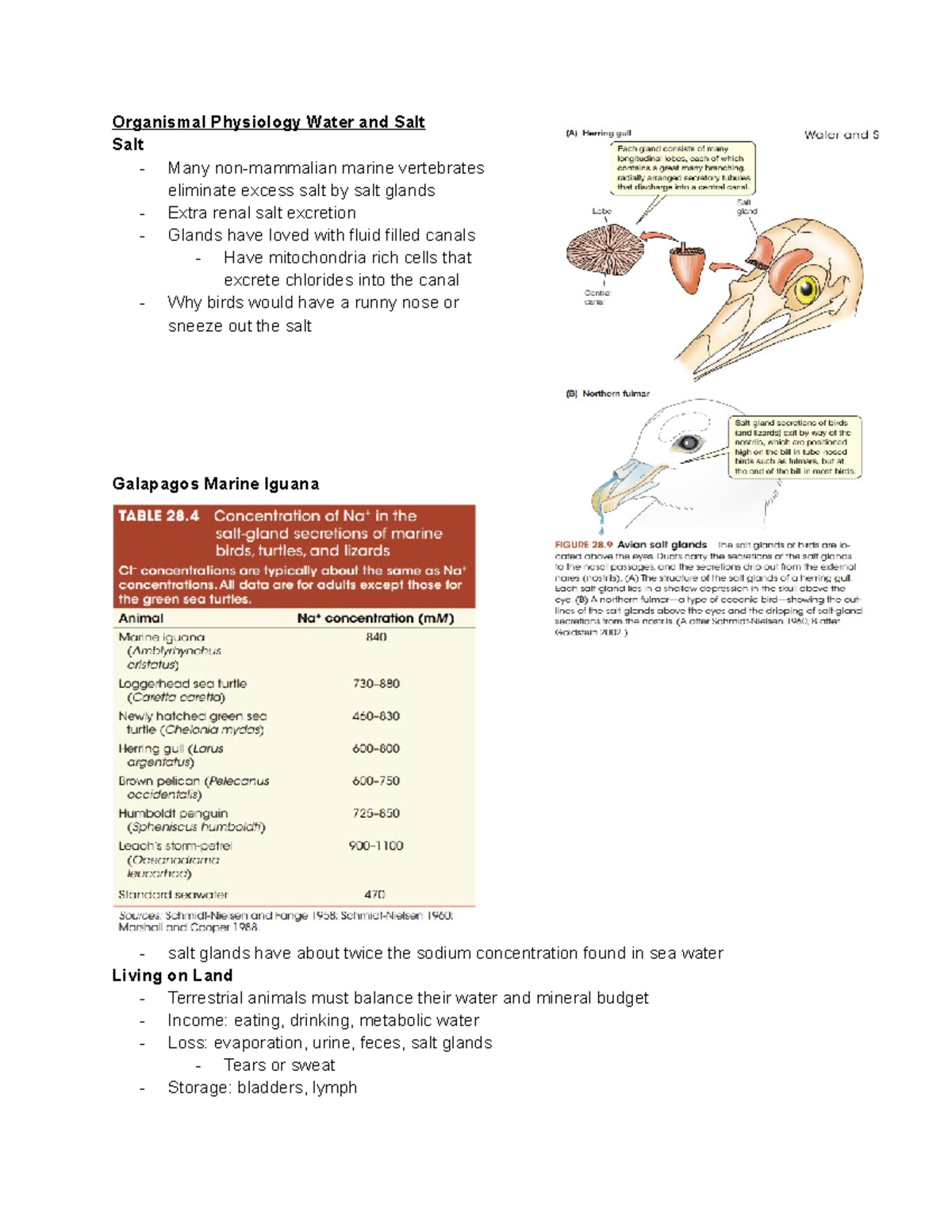 Week 10 - Bio 2601: Water and Salt Regulation in Organismal Physiology ...