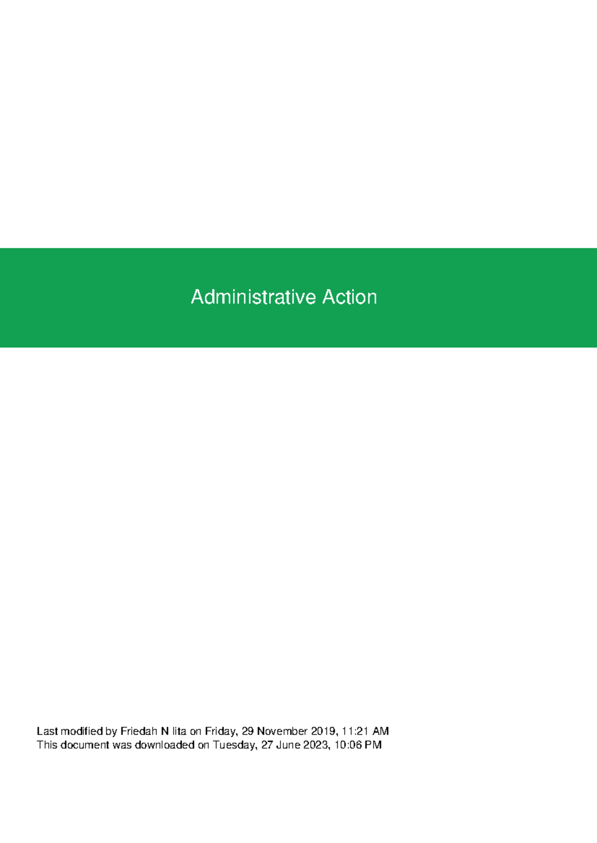 Understanding Administrative Action: Insight and Legal Implications ...