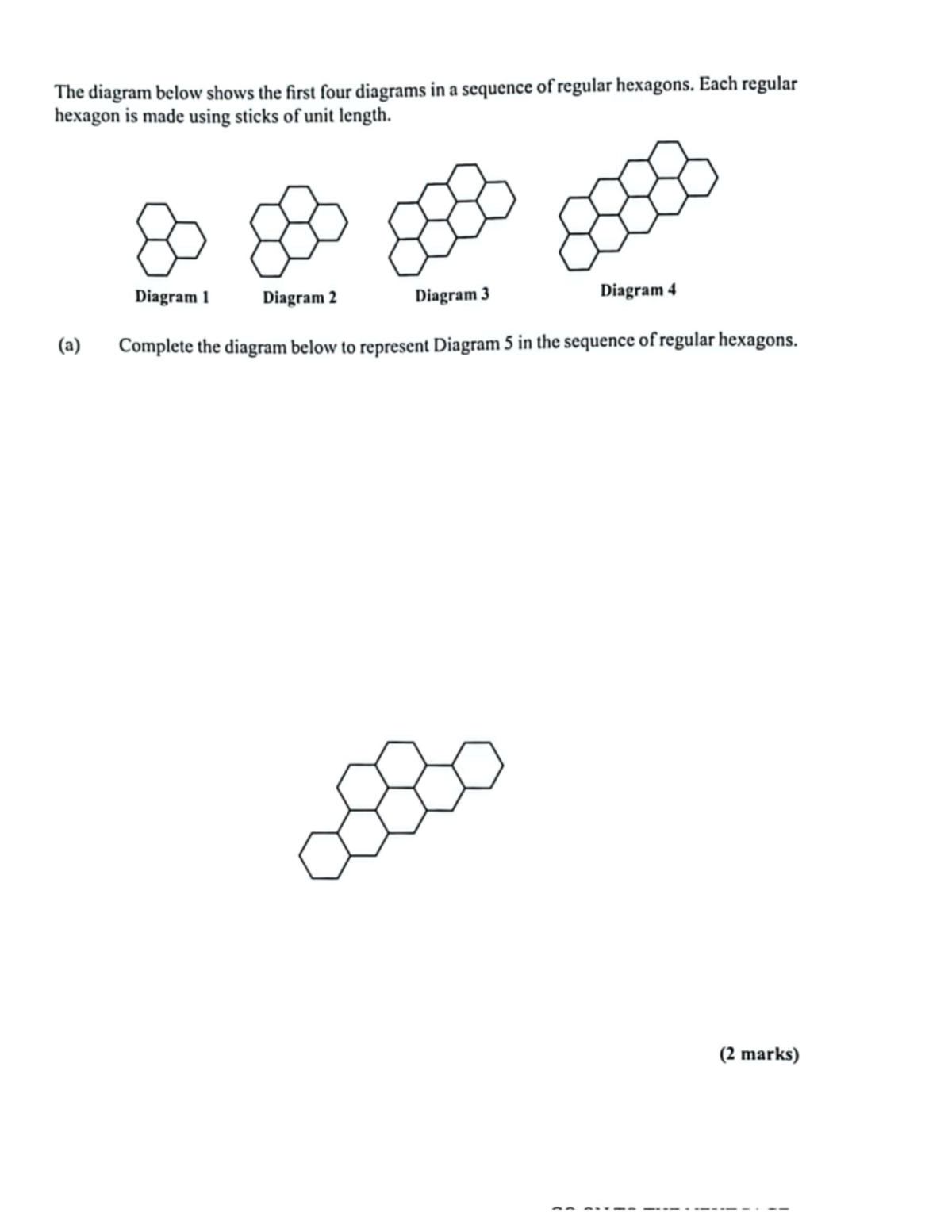 Number Systems Worksheet - The diagram below shows the first four ...
