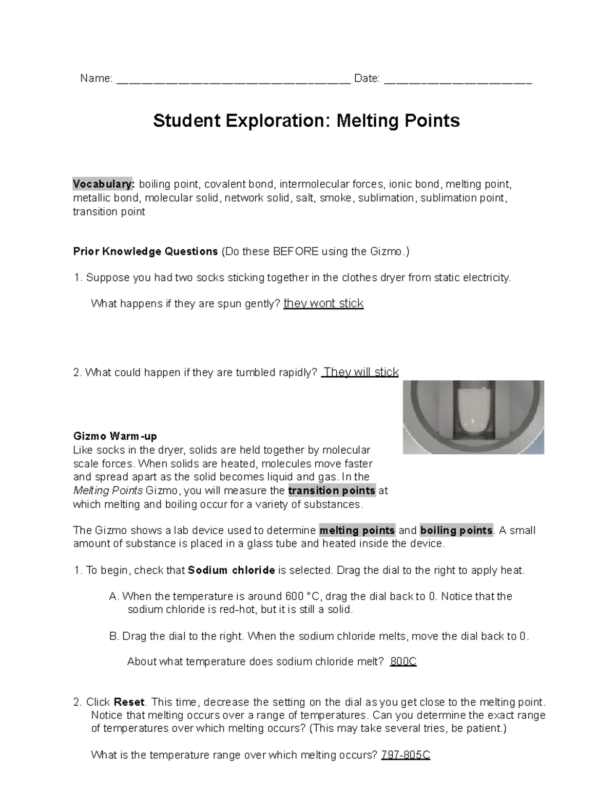 Chem1 exp7 - lab report - CHEM 1101 - Studocu
