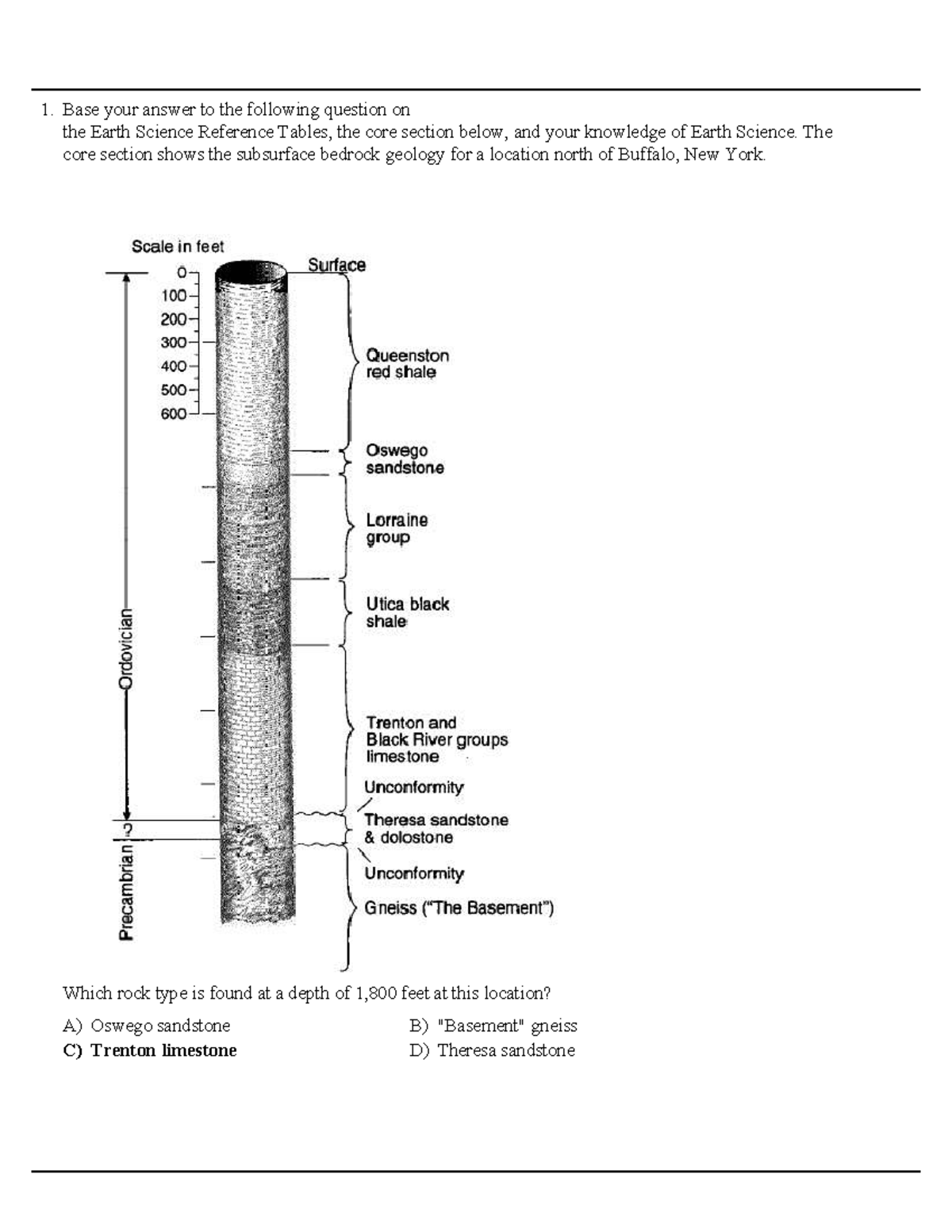 Geologic Events Sequence Answers for Earth Science (ES 101) - Studocu