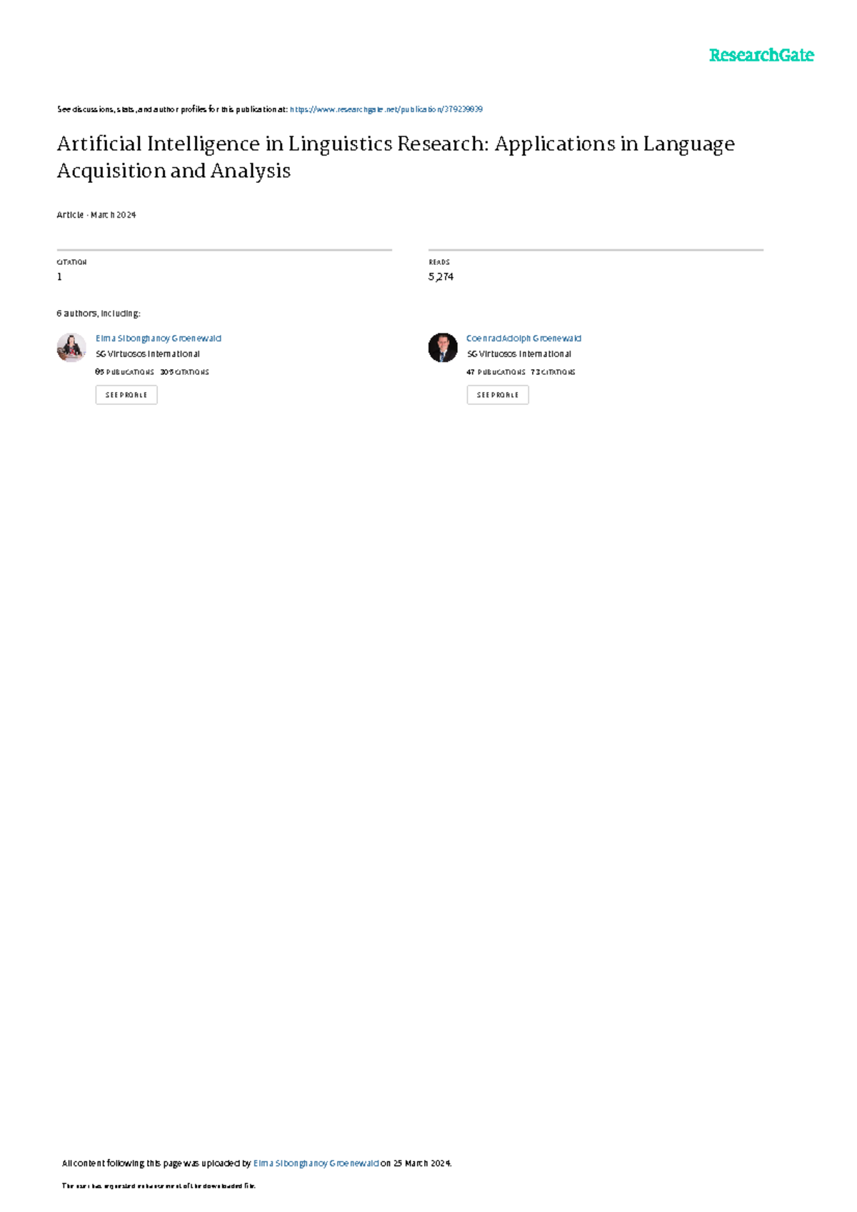 Artificial Intelligence in Linguistics Research: Language Acquisition ...