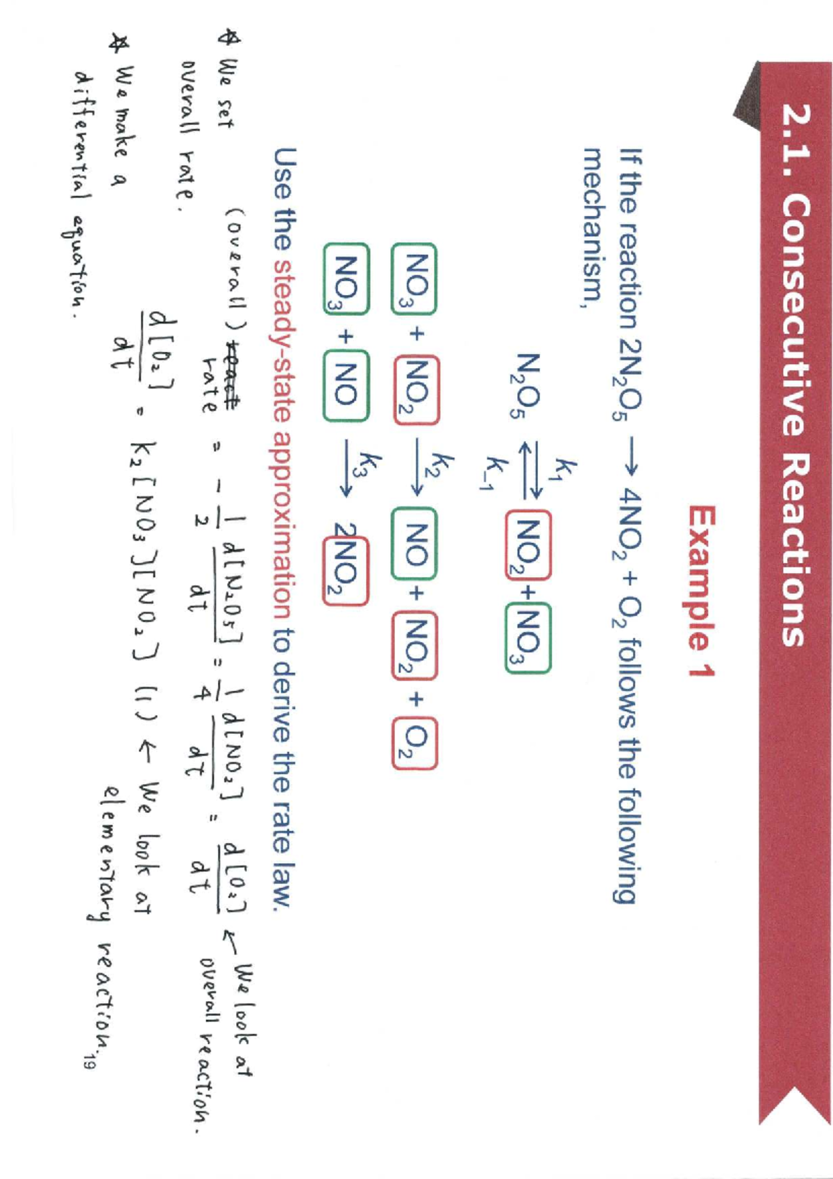 Consecutive Reactions and Chain Reactions: Solution Notes (Course Code ...