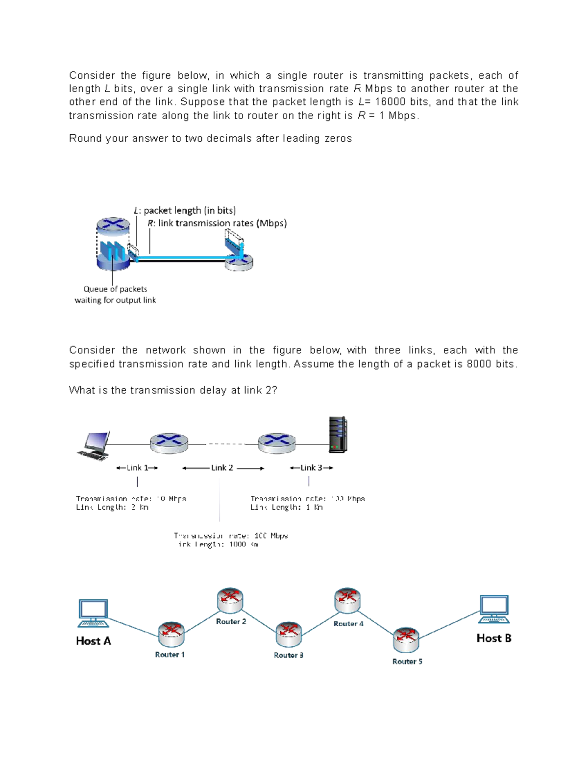 Network Transmission Delays: Key Questions & Calculations (CS101) - Studocu