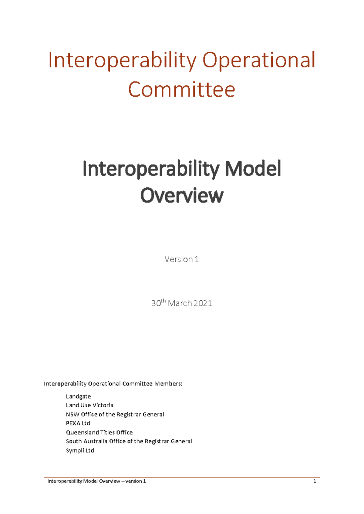 Interoperability Model Overview V1: ELNO API Integration Strategy - Studocu