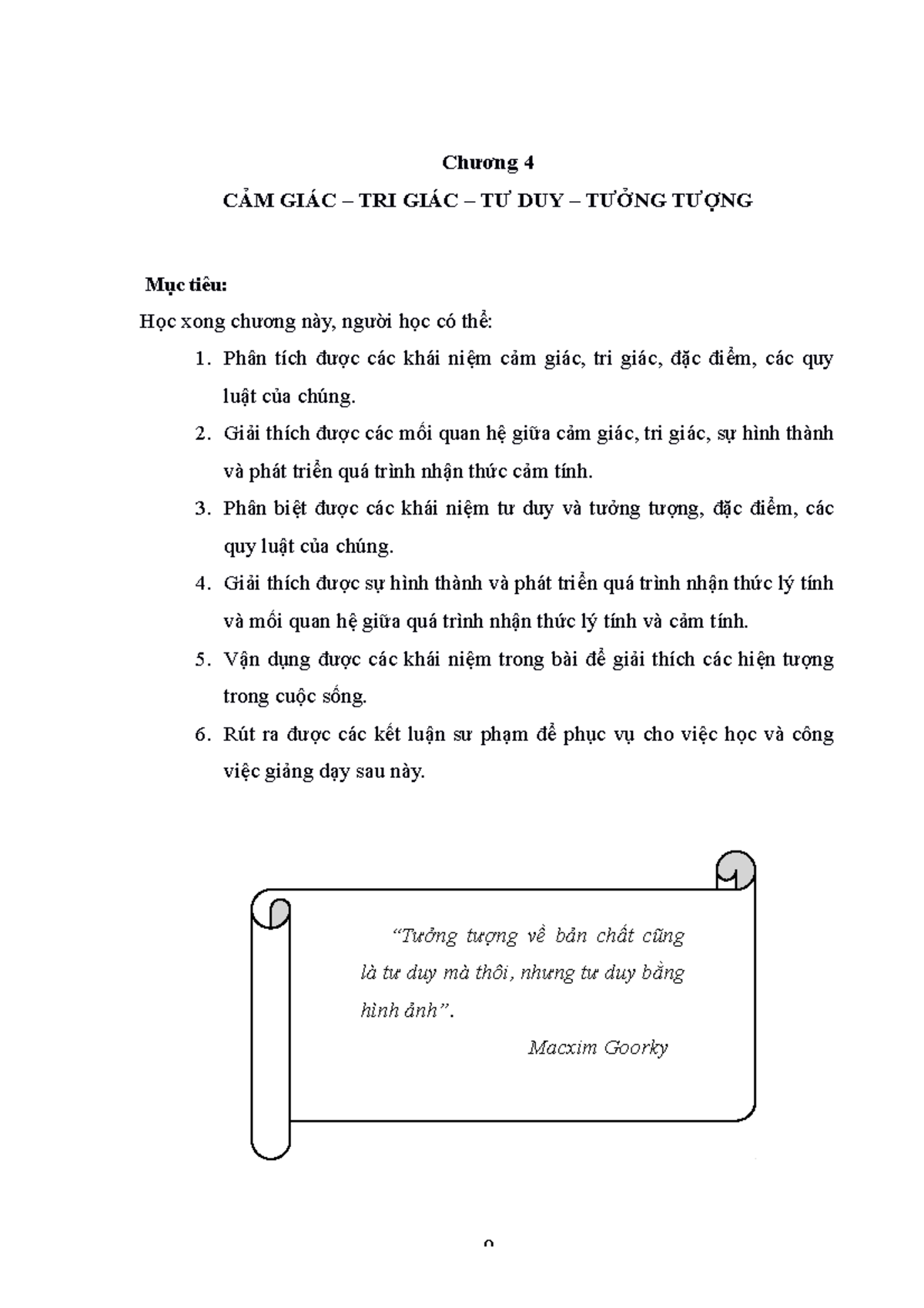 Chương 4: Cảm Giác, Tri Giác, Tư Duy và Tưởng Tượng trong Tâm Lý Học ...