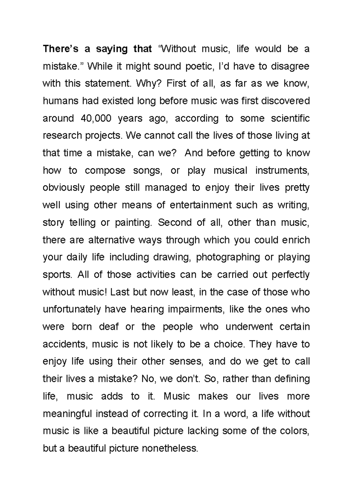 VNU-EPT Speaking Prep: The Role of Music and Social Behavior - Studocu