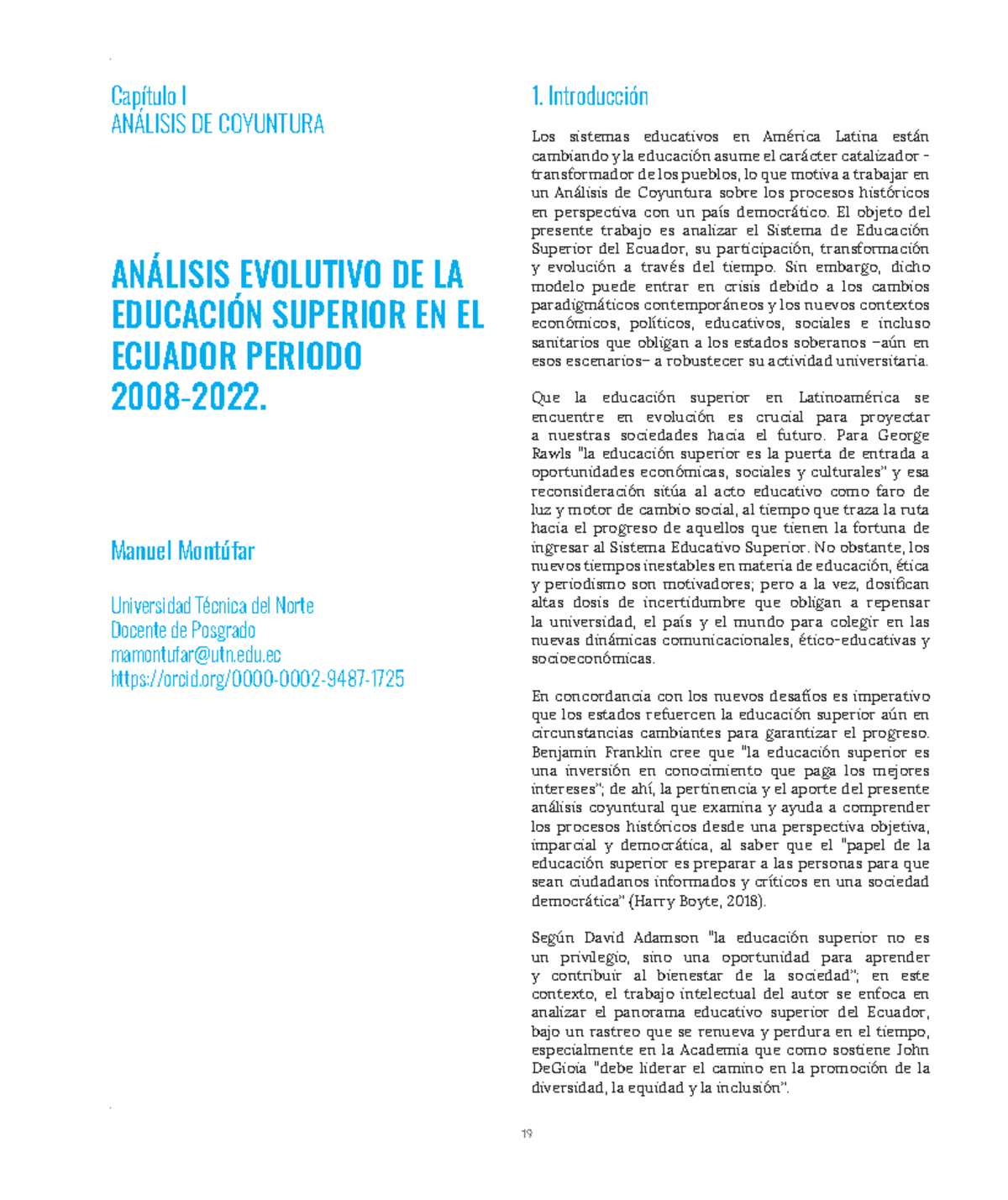 Análisis Evolutivo de la Educación Superior en Ecuador (2008-2022 ...