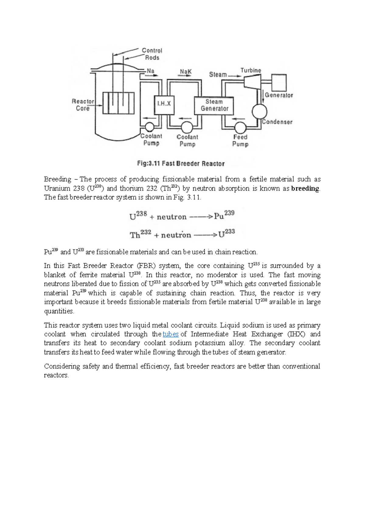 FBR: Breeding Fissionable Material in Fast Breeder Reactors - Studocu