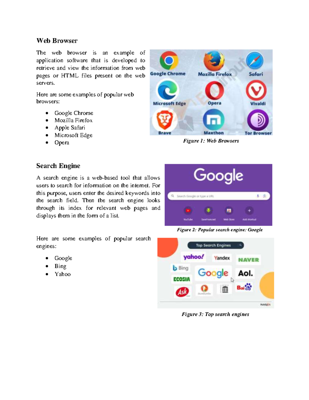 8. Web Browsers and Search Engines: Overview and Examples - Studocu