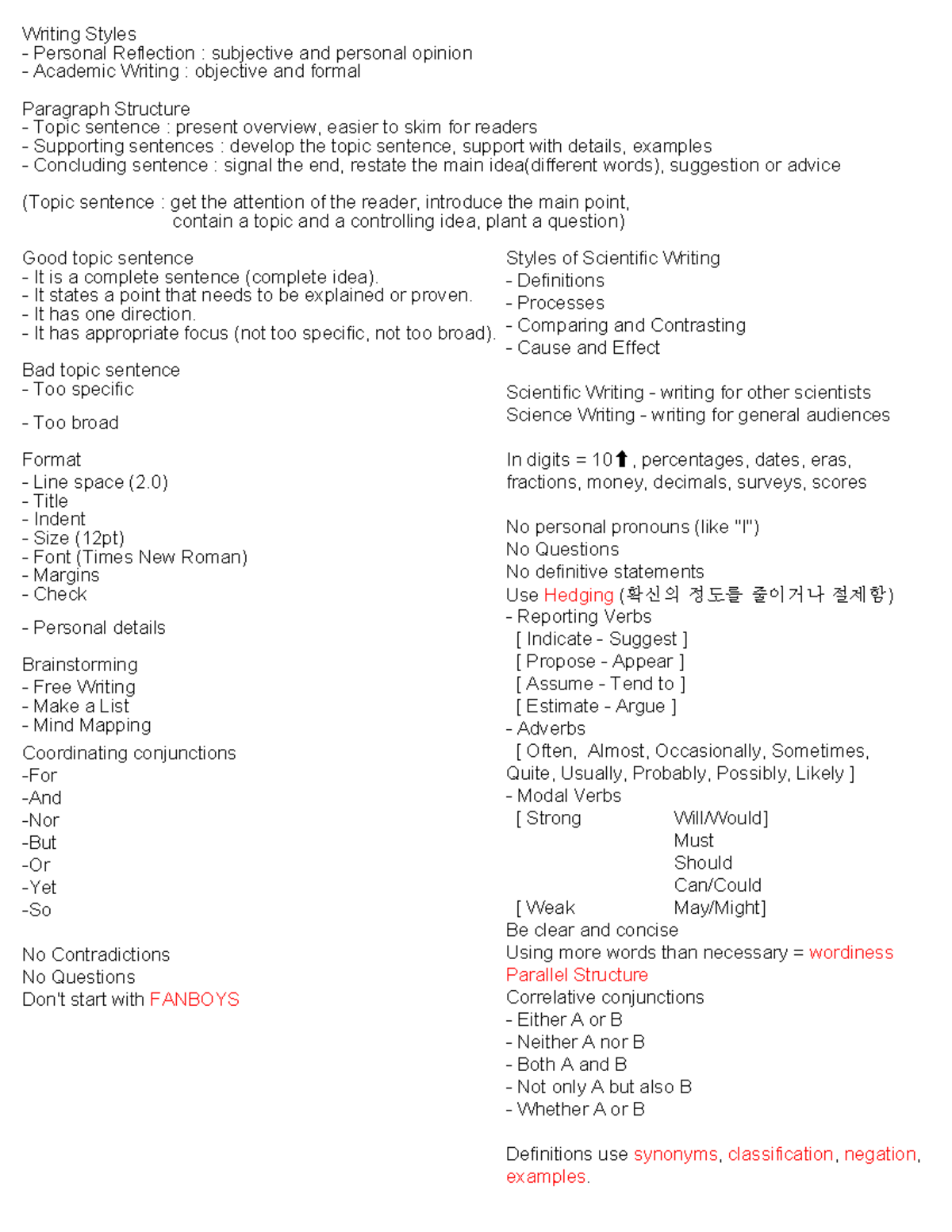 Midterm Study Guide: Writing Styles & Academic Structure - Studocu