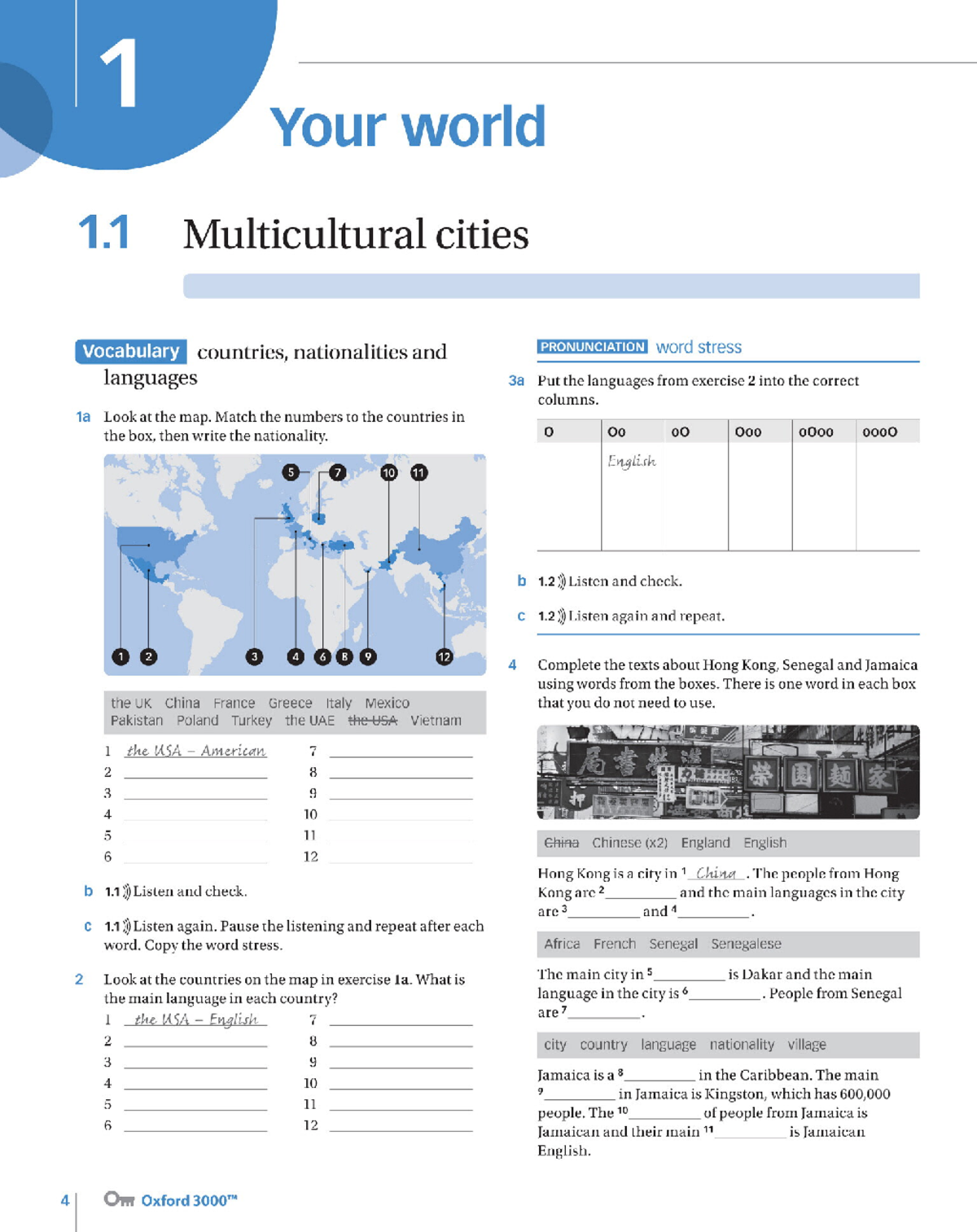 171 Multicultural Cities: Nationalities & Languages Workbook - Studocu