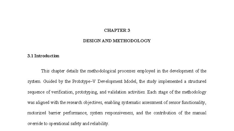 CHAPTER 3 - DESIGN AND METHODOLOGY: System Development Process - Studocu