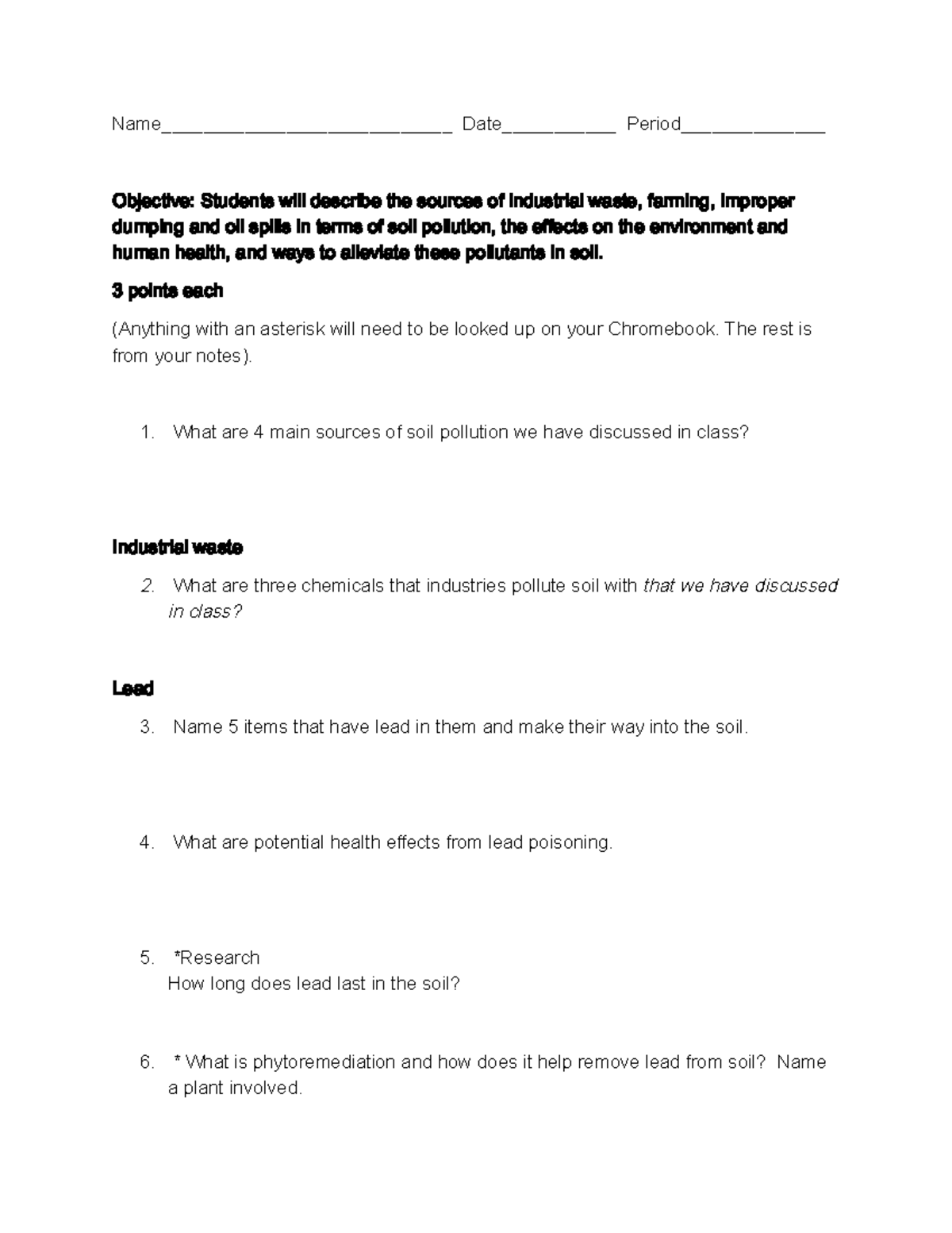 Soil Pollution Study Guide: Sources & Effects (ENV 101) - Studocu