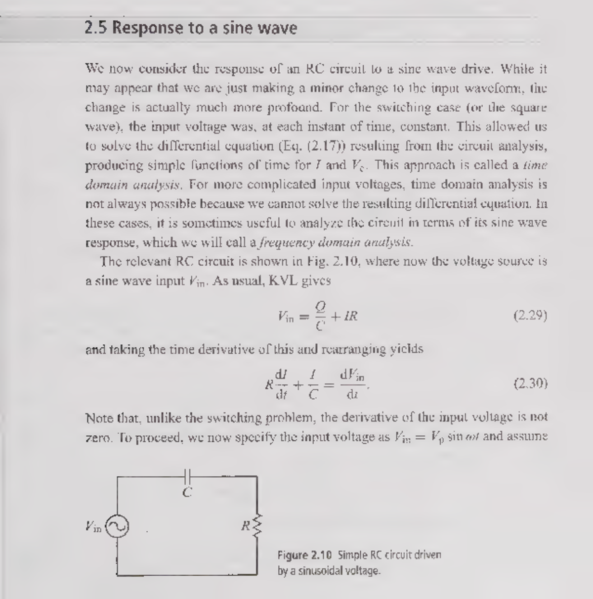 AC Circuit Analysis Techniques: RC Response to Sine Wave - Studocu