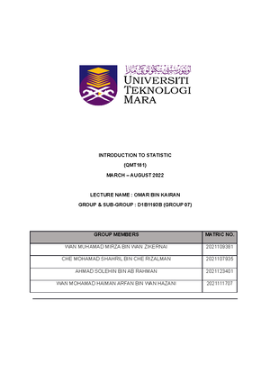 Assignment Report Template - N o Student ID Name Program Lecture Class ...