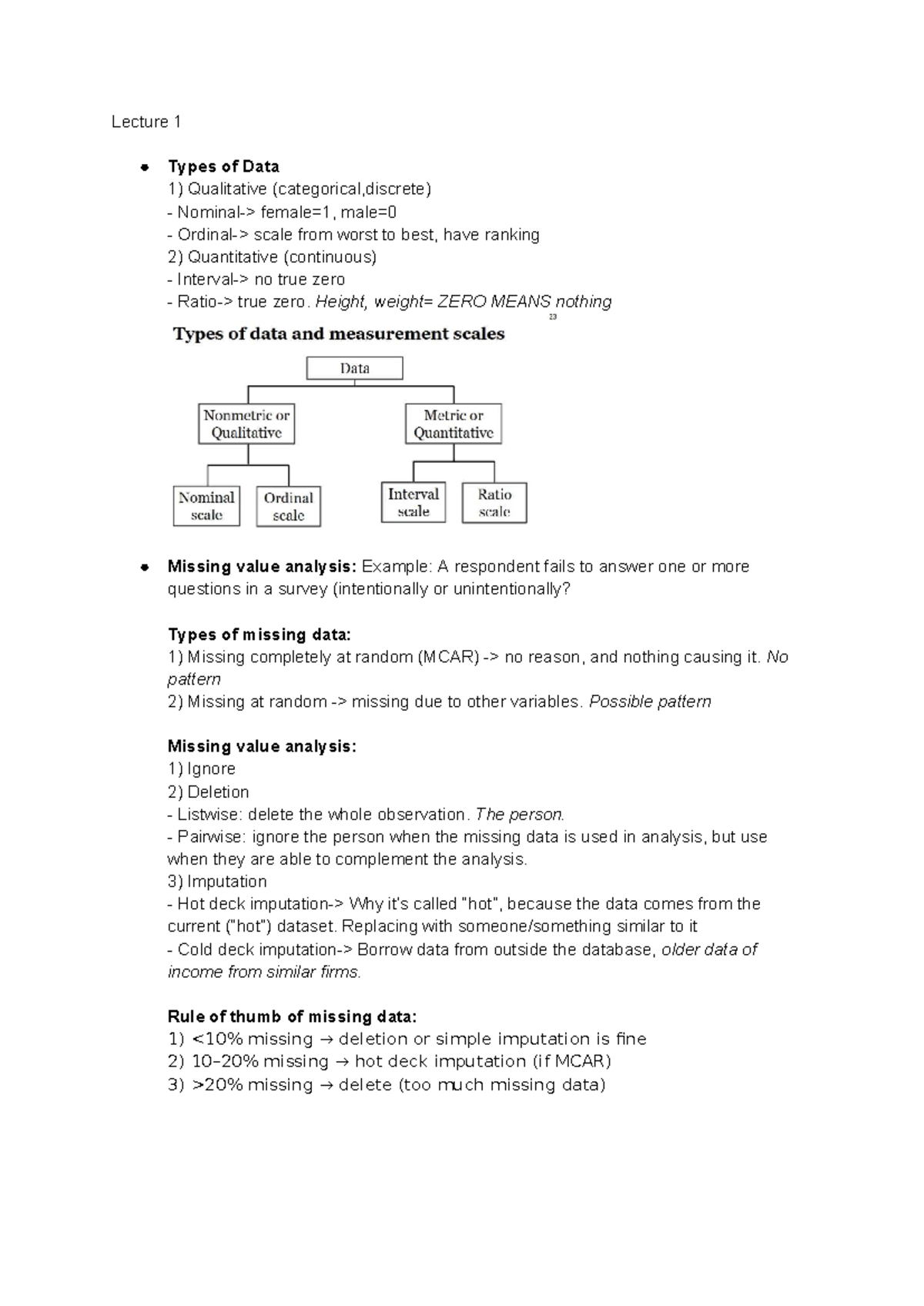 Stats 101: Lecture Summary on Data Types and Analysis Techniques ...