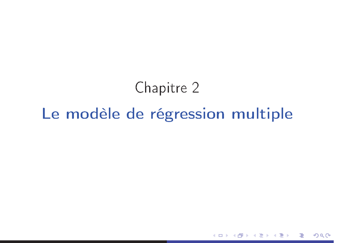 Chap2 MCO mult Tests - Le modèle de régression multiple - Chapitre 2 Le ...