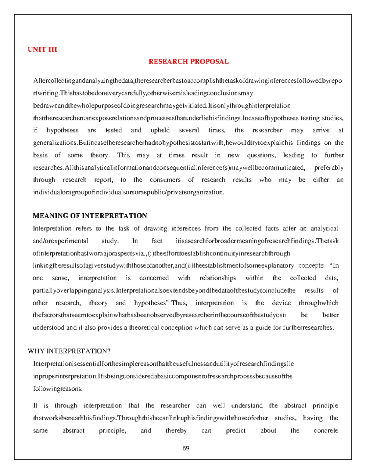 01 - RM Unit I - Understanding Research Methodology & Objectives - Studocu