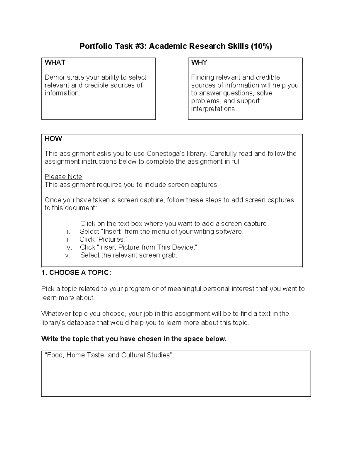 Template-Portfolio Task 3 Academic Research Skills F23 - Portfolio Task ...
