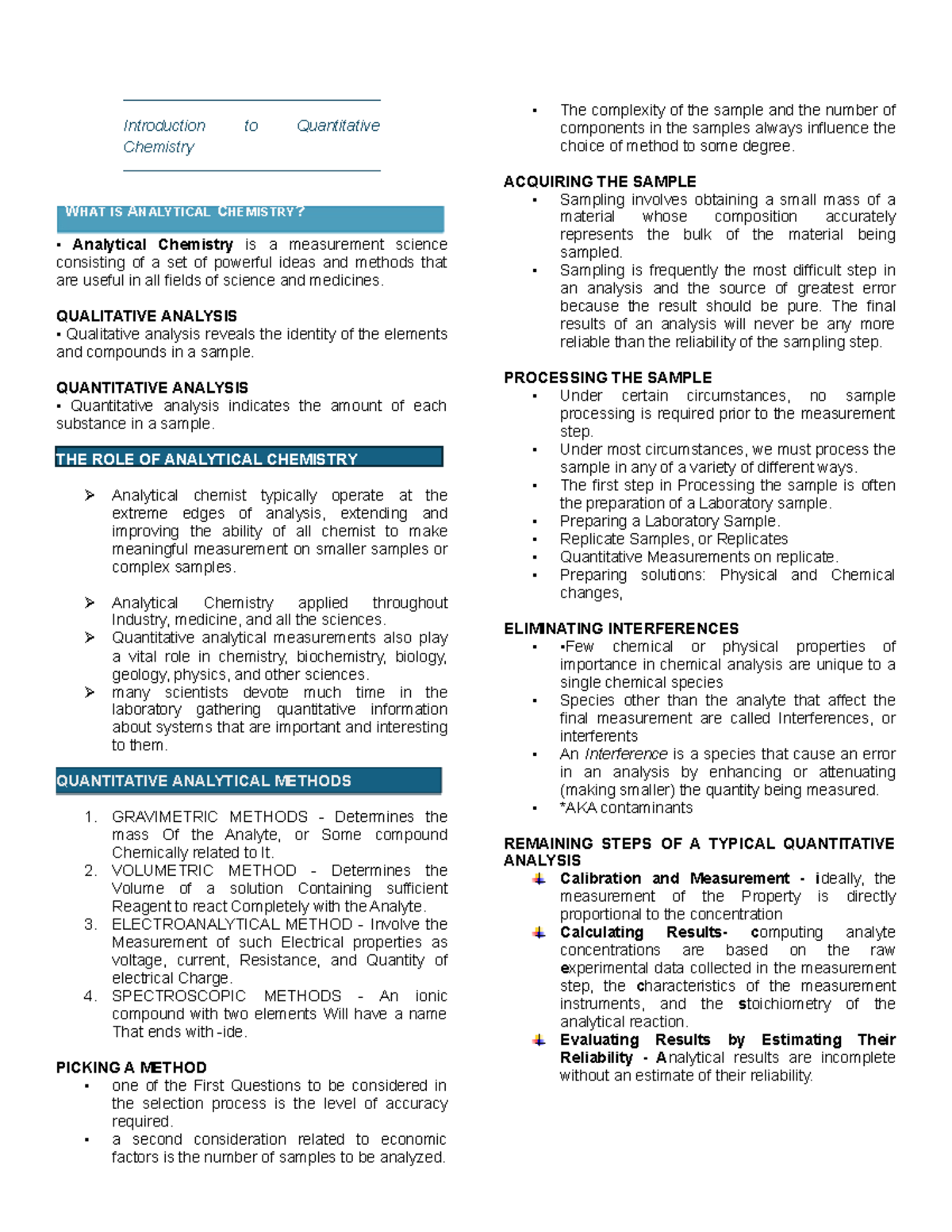 Analytical Chemistry Overview: Qualitative & Quantitative Methods ...