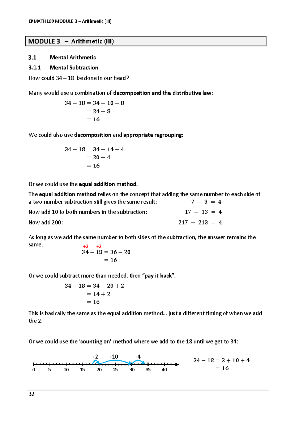EPMATH109 Study Aid: Modules 1-6 Overview and Exercises - Studocu